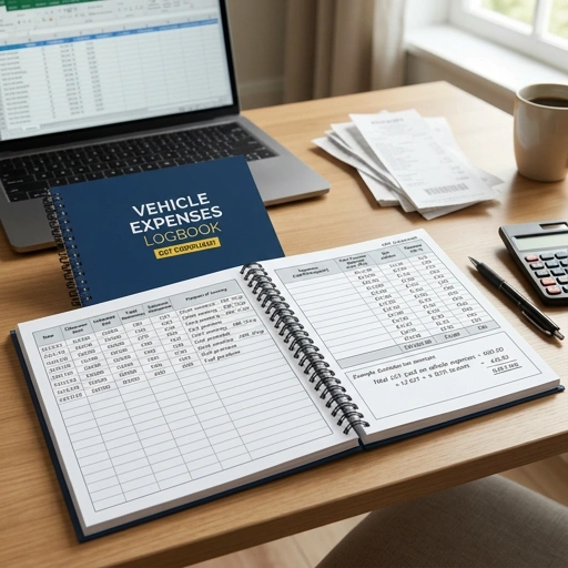 Open vehicle logbook app on smartphone with mileage entries