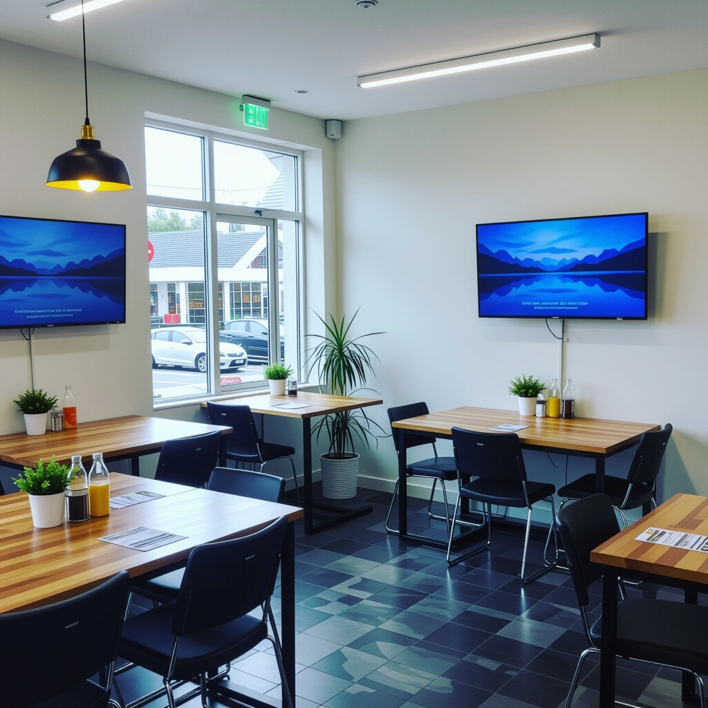 Interior of Oil Pro workshop in Māngere with cars being serviced and technicians at work
