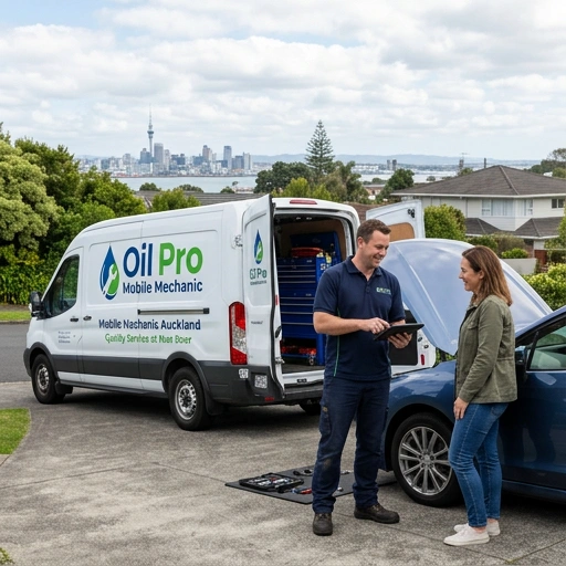 Oil Pro mechanic team providing on-site service in East Auckland