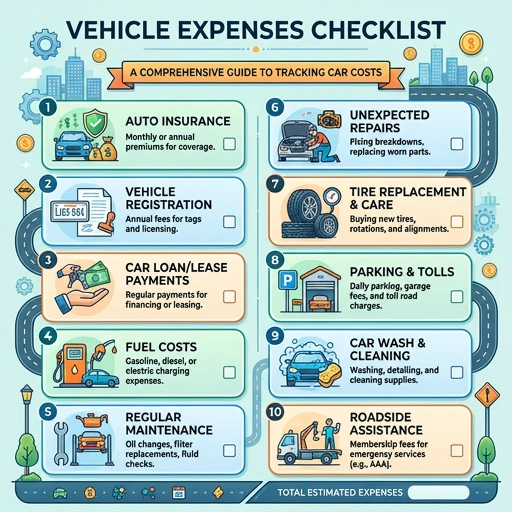 Checklist for GST vehicle expense claims on clipboard with pen