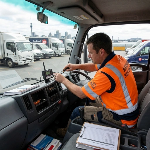 Installation of electronic RUC device in Auckland fleet vehicle