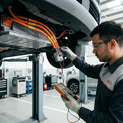 Inspection of BYD Atto 3 high voltage harness connector