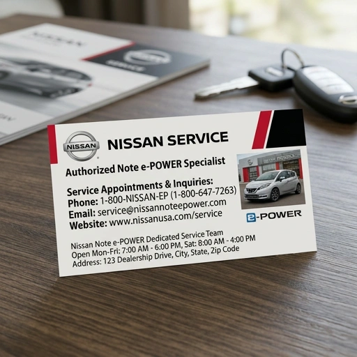 Friendly Kiwi car service team with Nissan Note e-Power in workshop