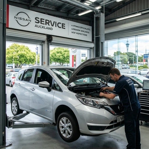 Nissan Qashqai e-Power parked in Auckland city street