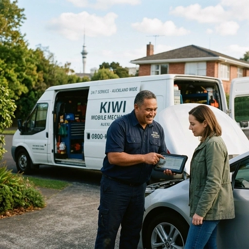 Customer consulting professional mobile mechanic in Auckland
